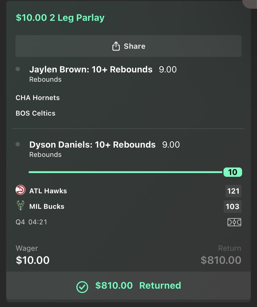 gdotbetts's tweet photo. Haven’t been posting but I been going crazy last couple weeks! #Gambling𝕏 #gamblingtwitter #nba https://t.co/ZwJ1CKQYWC