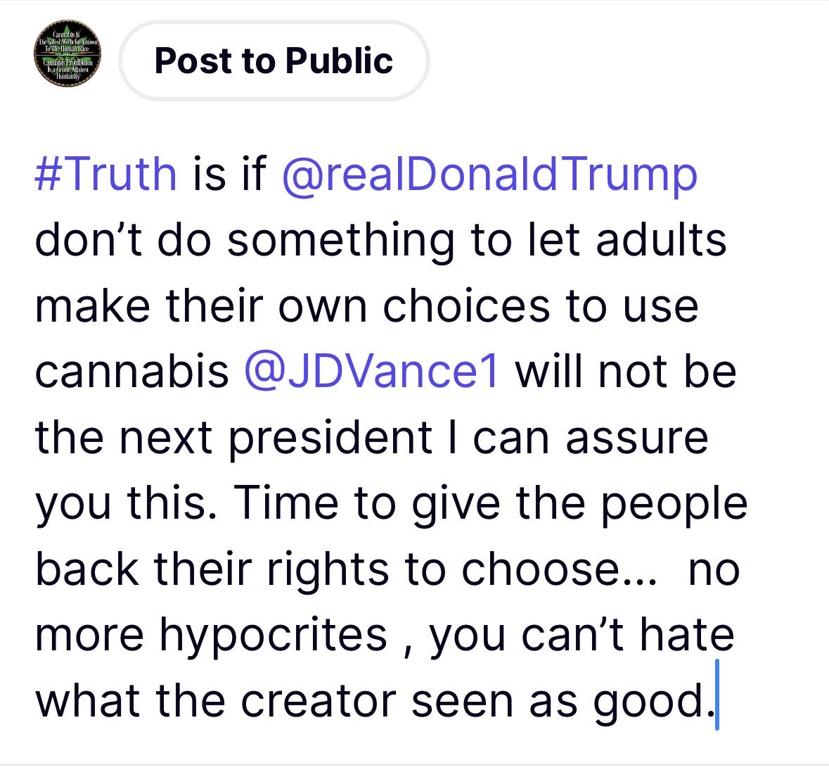secotm's tweet photo. @realDonaldTrump and @JDVance time to fix what Nixon knew was wrong to put cannabis on any schedule.

Stop being hypocrites, you know like the rest of the GOP https://t.co/pCHoAKOqqF