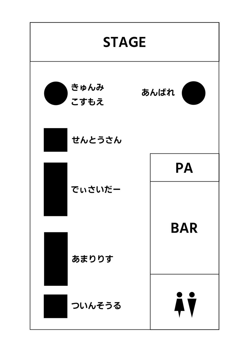 【終演後物販配置】