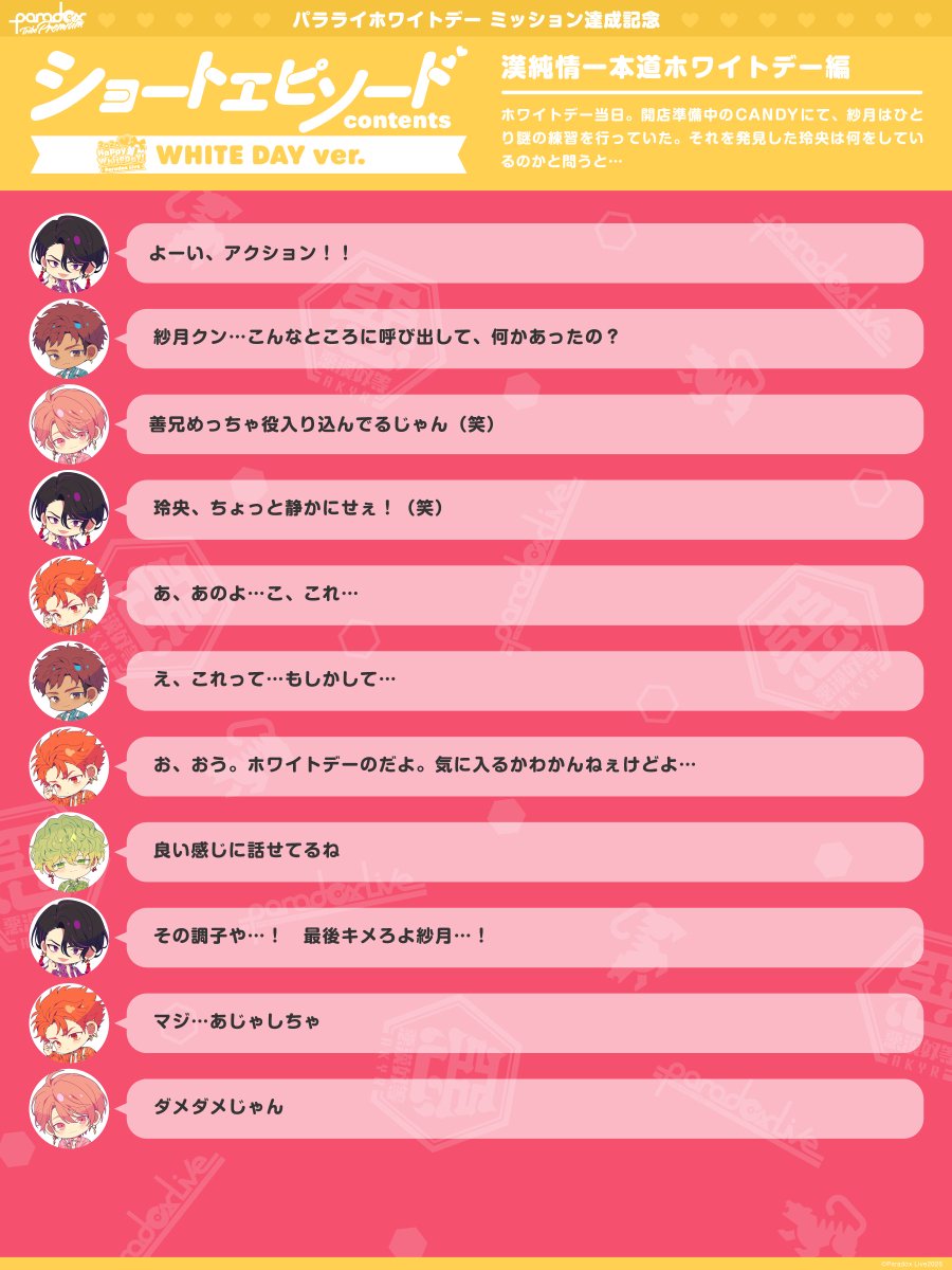💙✨💙✨💙✨💙✨💙✨💙 ⠀⠀⠀⠀#パラライホワイトデー ⠀X達成