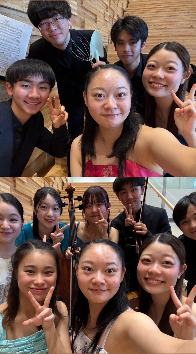 2026年3月12日(木)は高校生として最後の演奏会！もぐら室内楽🦡
今年はドヴォルザークのピアノクインテット3・4楽章とメンデルスゾーンのオクテット1・4楽章の2組に出演することが出来ました🙌🏻
⁡
ピアクイはお馴染みのメンバーで私は１ｓｔを弾かせていただきました