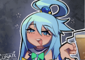 llunithh's tweet photo. Aqua Gets Drunk (A sketch done live on stream) 
#konosuba #artmoots https://t.co/kmxa1AIpvD
