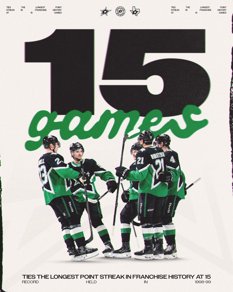 A FRANCHISE RECORD-TYING POINT STREAK 🔥