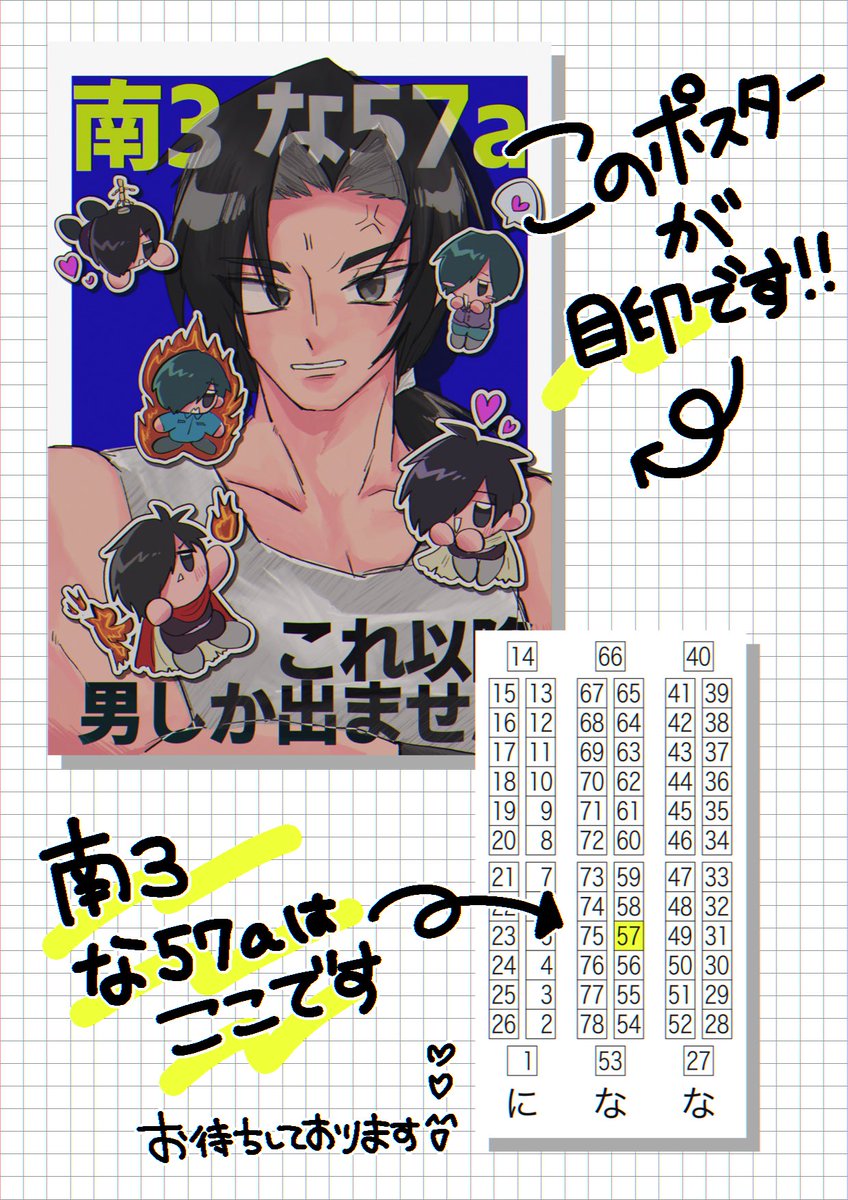 gondosunagon's tweet photo. 3/20 春コミ 南国博覧会 
南3ホール な57a
 【これ以降男しか出ません】

お品書きと新刊のゲスト様一覧でございます😻
シンアラ本持って参加します❤️‍🔥
よろしくお願いします！

▼▼サンプルはツリーに▼▼ https://t.co/mbMauab8jv