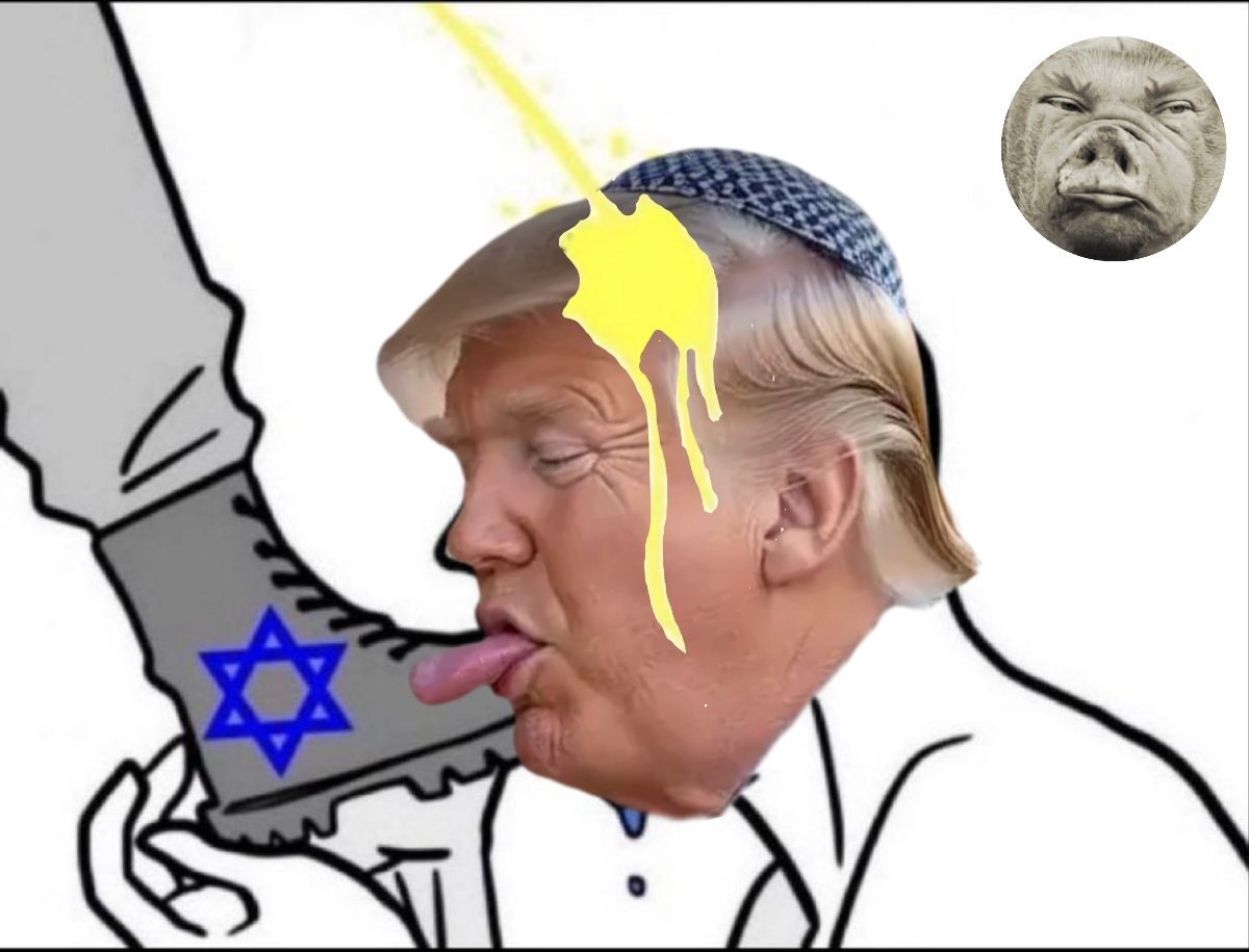 AlbizuVive2's tweet photo. @ColorApril History will remember Trump as the President that continuously blowed and gave his ass to Netanyahu and Israel non-stop for 4 straight years. https://t.co/HTRshPxYOv