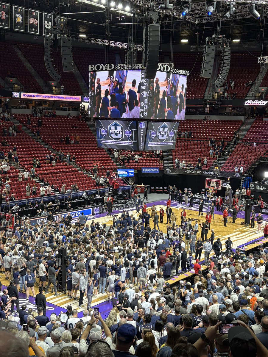 Fun times in Vegas watching <a href="/USUBasketball/">USU Men's Hoops</a> win the 2026  <a href="/MountainWest/">Mountain West</a> Men’s Basketball Tournament Championship! 🏀