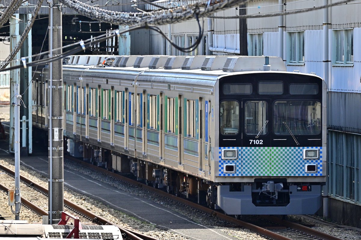 gou353's tweet photo. 元東急9003Fが西武7102Fに変身して戻って来た！
2026.3.15  小手指車両基地  7102F https://t.co/qmwFY8Lv6F