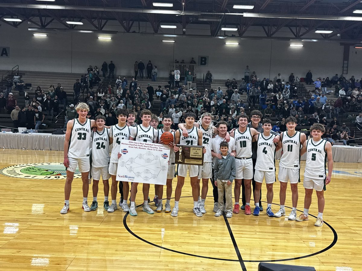 SadieOregonNews's tweet photo. Billings Central Rams win the State A Boys Championship game! #mtsports https://t.co/L9KyGTVkbs