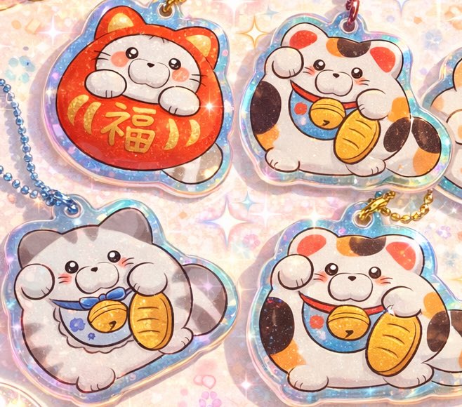 福ねこちゃんのアクキーガチャ
ホログラム仕様できらきら可愛い
アクリルキーホルダーです

どの子が出るかは
開けてからのお楽しみ!
福ねこパワーをお届けします₍˄·͈༝·͈˄₎⟡.·

✧期間✧ 3/15(日)20:00〜
#出品アイテム紹介 #nichiten 