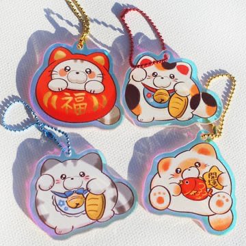 福ねこちゃんのアクキーガチャ
ホログラム仕様できらきら可愛い
アクリルキーホルダーです

どの子が出るかは
開けてからのお楽しみ!
福ねこパワーをお届けします₍˄·͈༝·͈˄₎⟡.·

✧期間✧ 3/15(日)20:00〜
#出品アイテム紹介 #nichiten 