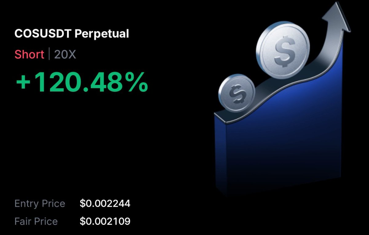 $COS #COSUADT SHORT⬇️ 🔥 Tp1 🎯 
What else do you need ? Still No Likes+Rts
