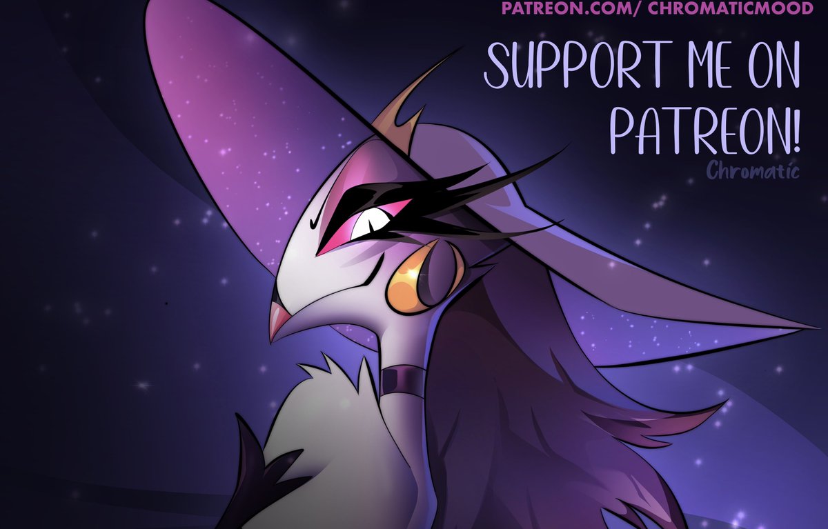 ChromaticMood's tweet photo. I'm back!
💜New Illustration available on P ^^ 💜

#HelluvaBossStella #HelluvaBoss #Furry https://t.co/71xP5CyPwz
