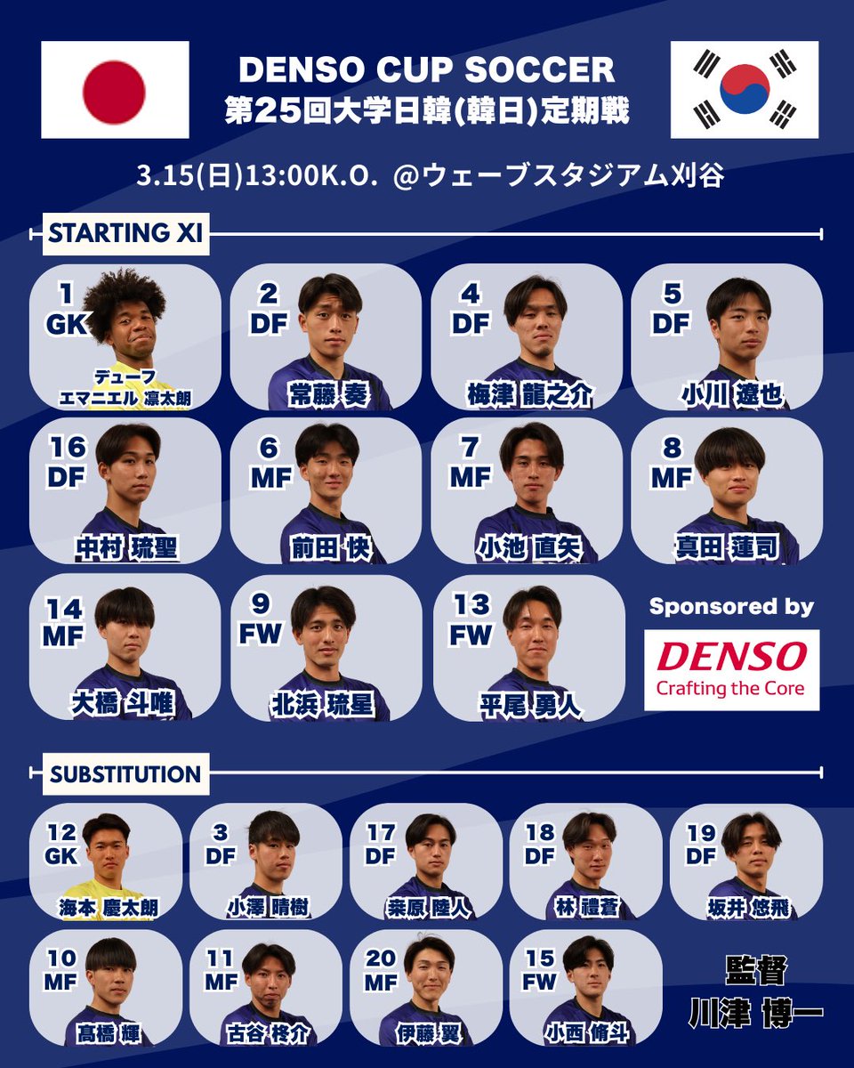 全日本大学サッカー連盟 tweet media