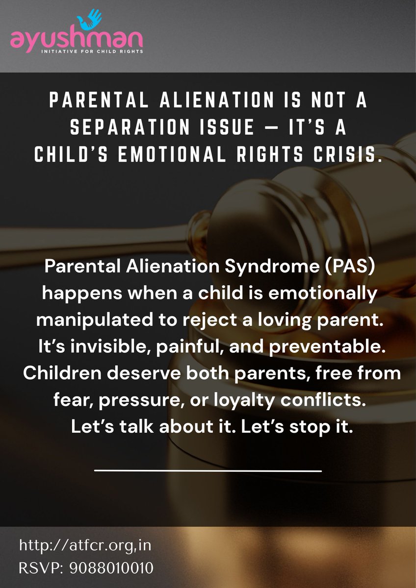 #PatentalAlienation #PAS #ChildFirst #MentalHealth