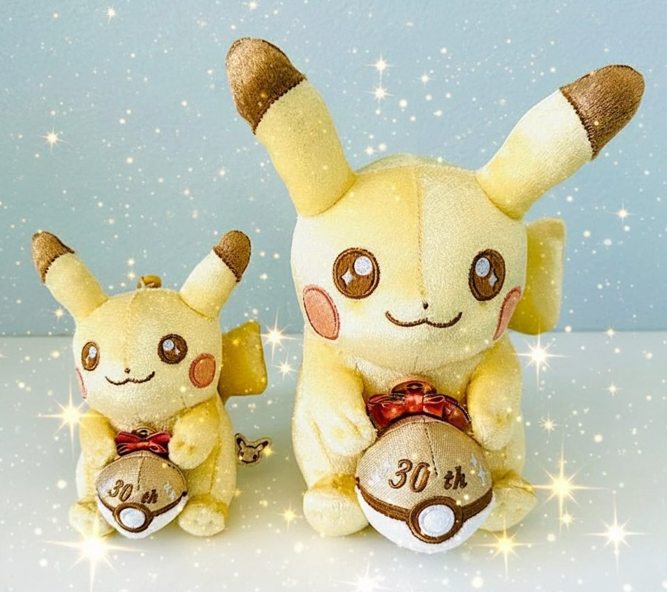 30thぬいぐるみセット、ポケセンオンラインから届きました😭