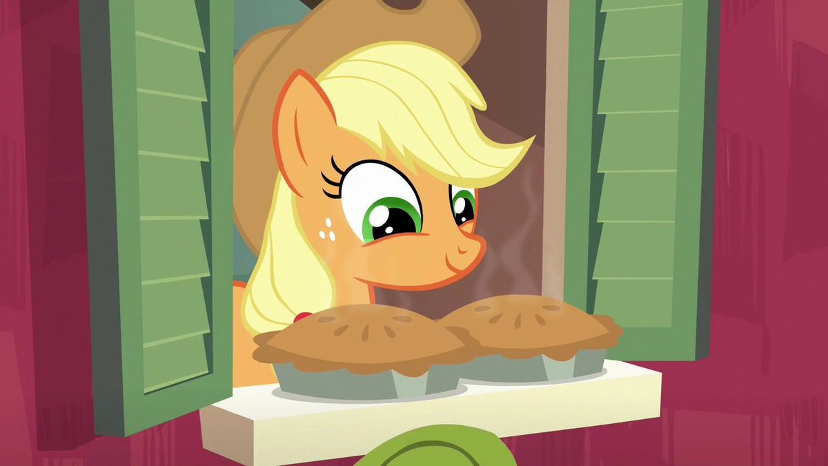 mnralphie's tweet image. Happy National Pi Day from Applejack! #NationalPiDay @MyLittlePony