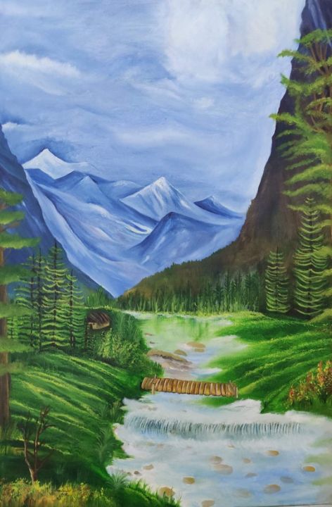 nethrabelagod's tweet photo. Art of the Day! "Landscape in Water color". Buy at: https://t.co/HdlMujAWXU https://t.co/39WdbEl3Qr