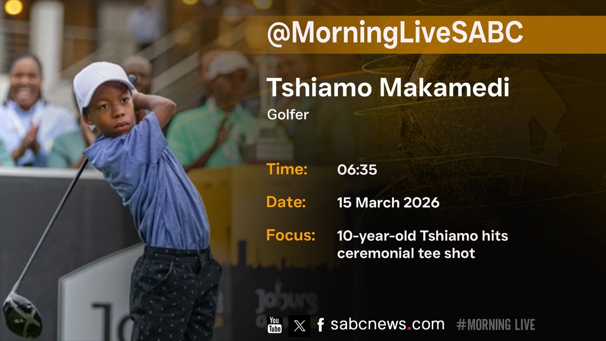 [COMING UP]

Ten-year-old Tshiamo Makamedi had a moment he will never forget, as he hit the ceremonial opening tee shot at the Joburg Open. We chat to him on this unforgettable moment.

#MorningLive
#sabcnews