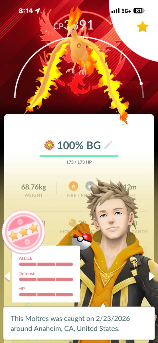 Melg_130's tweet image. New best buddy background Moltres 💯

#PokemonGO
#PokemonGOApp