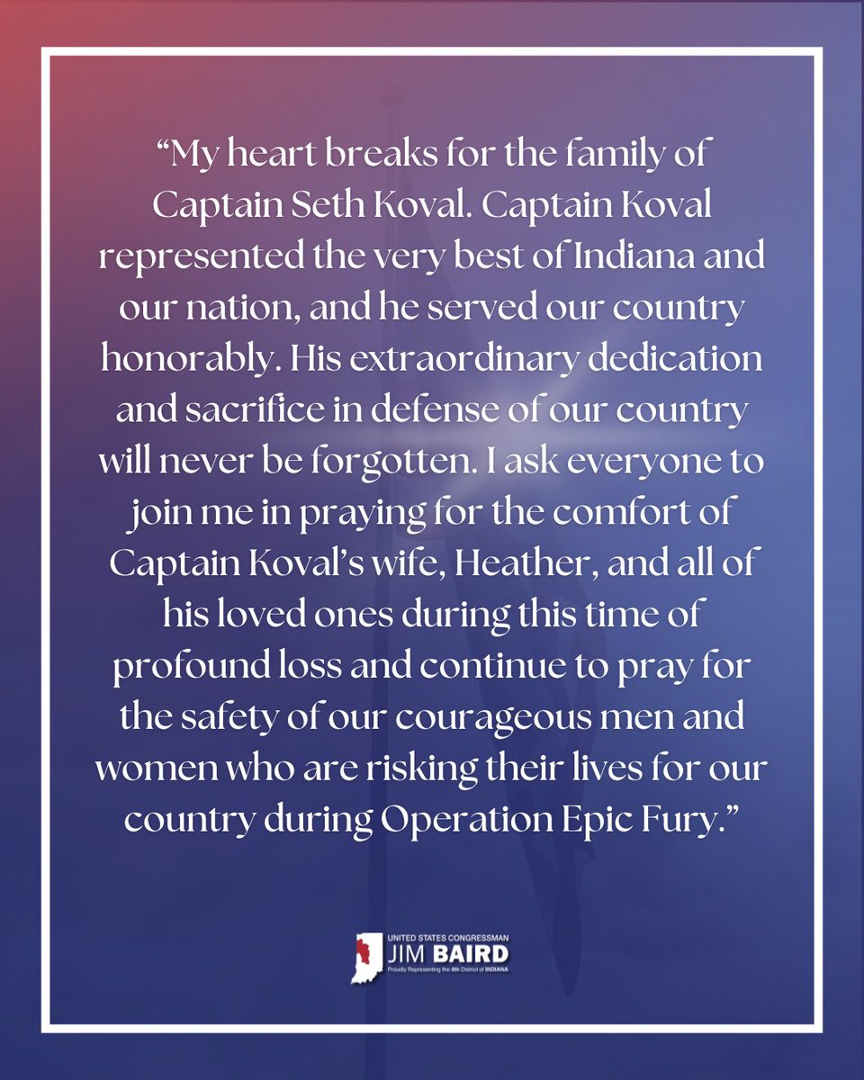 Congressman Jim Baird tweet media