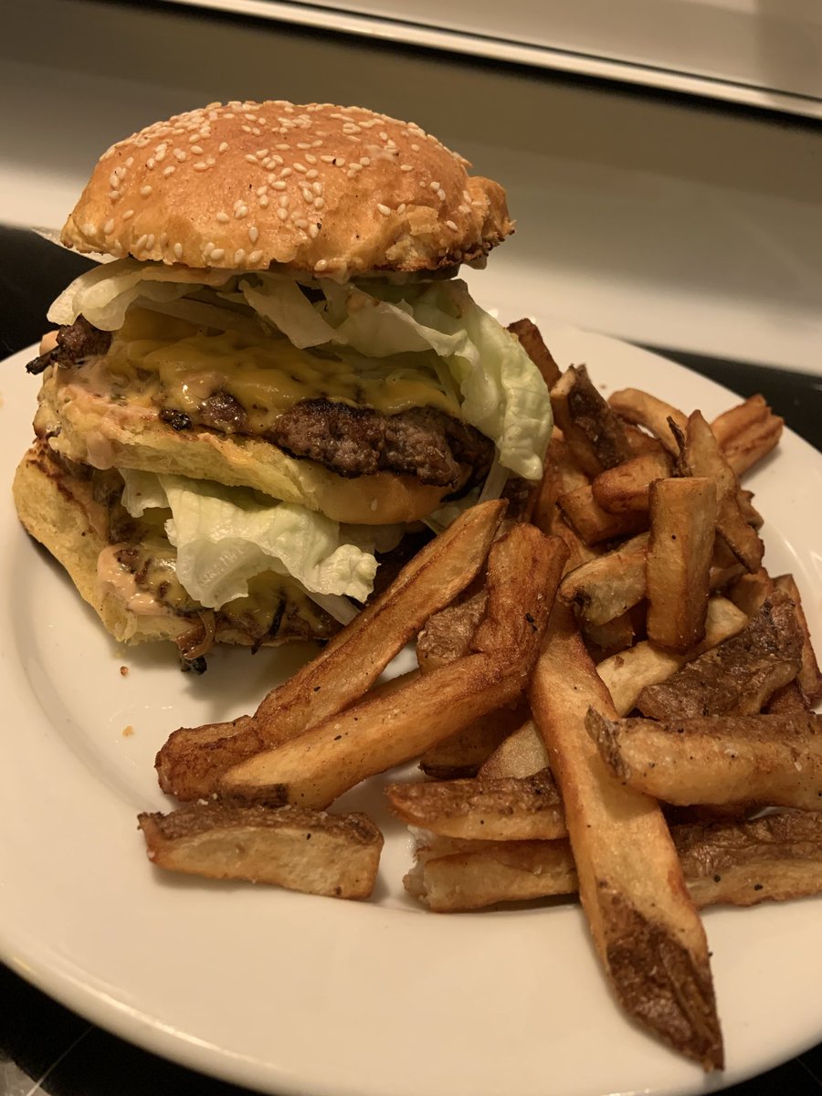 Homemade Big Mac and fries. 

Smash or pass?