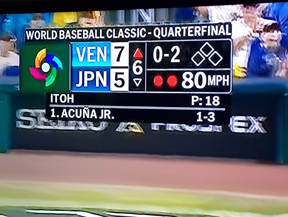mirlac's tweet image. #WilyerAbreu de #Maracaibo para el mundo sacándole ventaja a #Japon nos fuimos arriba de nuevo 7a5 #WorldBaseballClassic   vean que bellaaaa esa pizarra