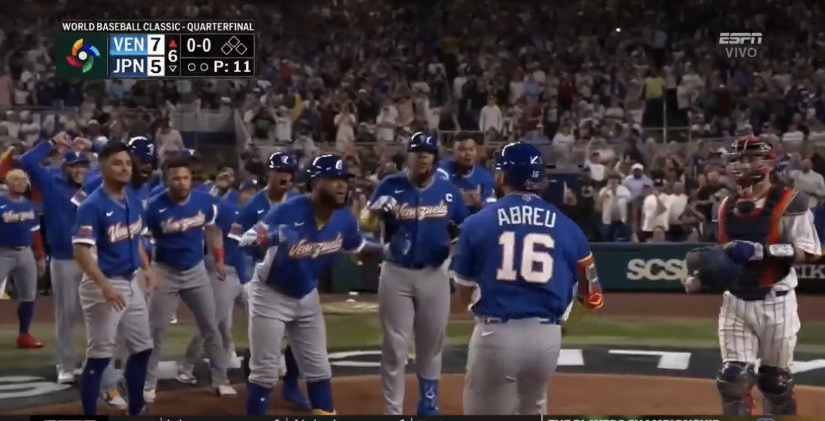 Jbrachoo's tweet photo. Vamos Venezuela nojoda 🤯 #venezuela #WBC #ClasicoMundial https://t.co/I849loPgLk
