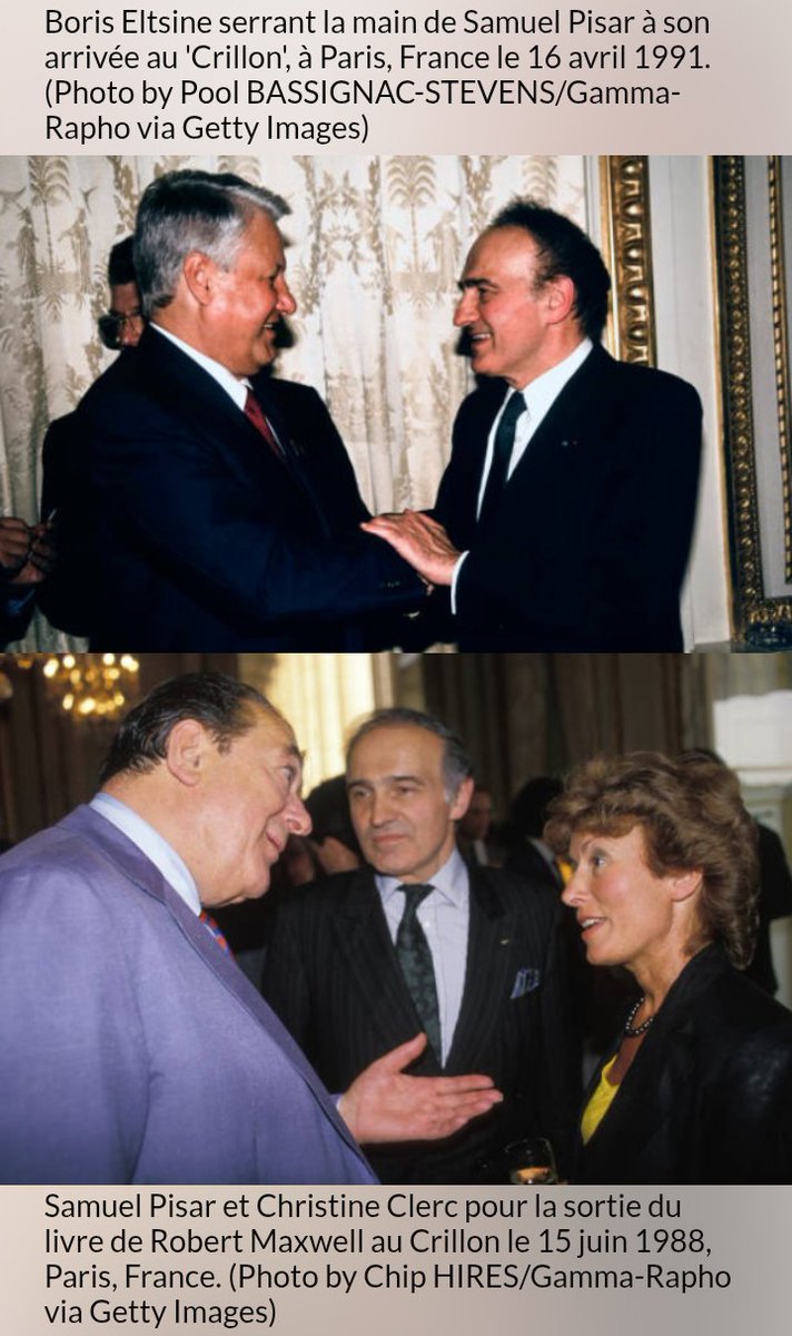 JozDire's tweet photo. 📸1991
Epstein #GhislaineMaxwell &amp; #SamuelPisar, habitant aussi de l'#AvenueFoch, où grandit #AntonyBlinken🇺🇸, sa fille #LeahPisar tenant le Rothschild.ien #ProjetAladin🇲🇦#AladdinProject

Autre photo de lui en 91 au #Crillon, où il est avec son intime #RobertMaxwell en 88 https://t.co/teyjmD3poL
