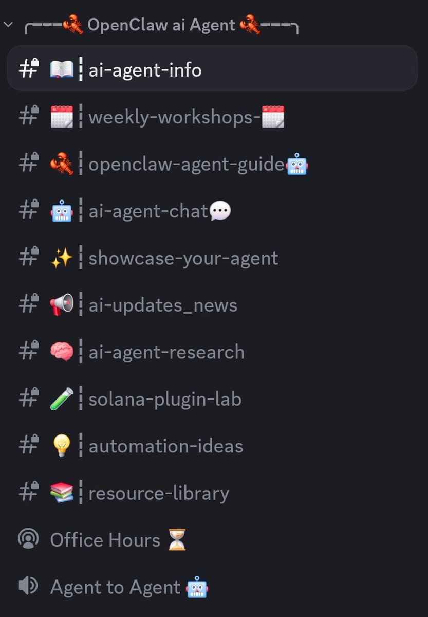 People are payin hundreds all the way to thousands for what you can get taught in my discord server. 

Lock tf in 🔥 set up OpenClaw and have a 24/7 trading bot running profitable strategies in your pocket. Stacking Solana.