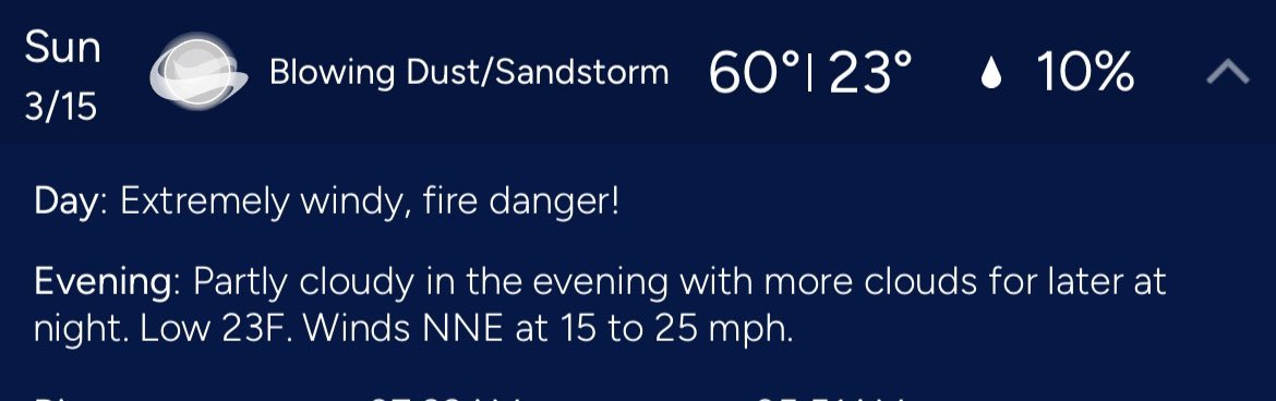 Oh boy! I may get to play ball in my first sandstorm tomorrow!! Lol