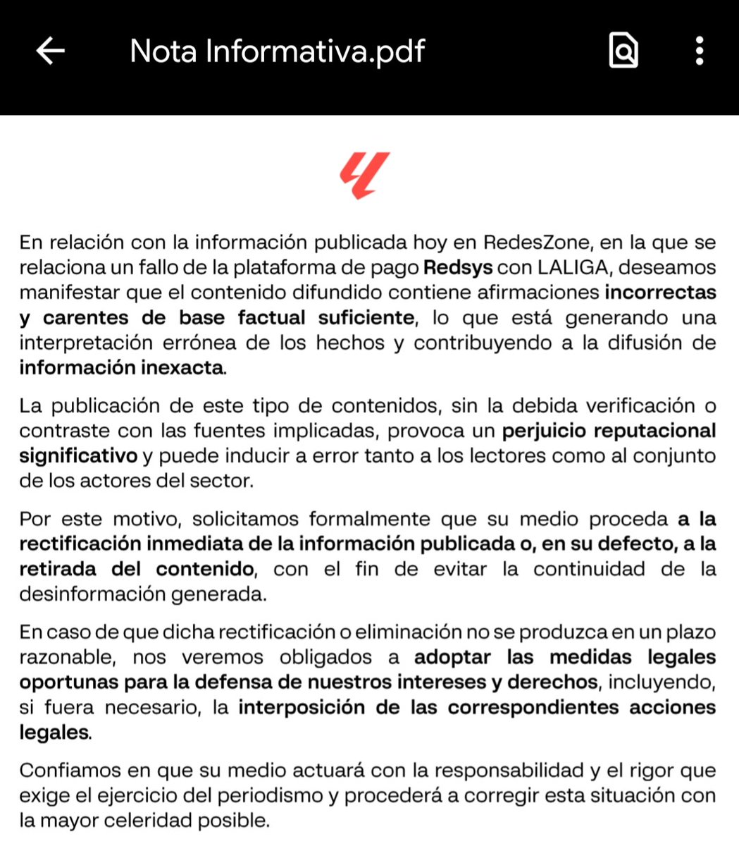 Sergio_deLuz's tweet photo. Nos han mandado una nota los de @LaLiga y @Tebasjavier indicando que no tienen nada que ver con el problema de @Redsys_es. Aquí podéis ver la nota informativa. Insisto que sin VPN imposible pagar, con VPN a la primera. A lo mejor @jamonjulianmart tienen algo que decir. https://t.co/ZVDUpNbIEc