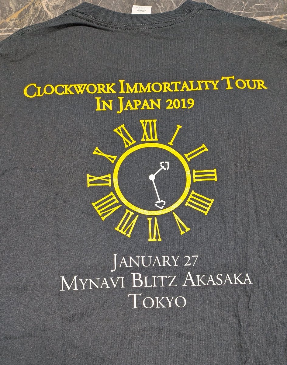 maidenjap's tweet photo. 【フォロー＆リポストで応募！】
LOVEBITES ファン必見！
"CLOCKWORK IMMORTALITY
TOUR IN JAPAN 2019 ド派手な
イエロー公式ツアーTシャツ" ！ 
（東京公演分・今は無き会場
貴重なマイナビBLITZ赤坂 Ver.）
バックには会場名と日程入り！
（新品未使用・XLサイズ）
パジャマにも最適！これ着て
3/29 武道館でも目立っちゃえ！
転売は絶対厳禁。〆切、3/18 20時