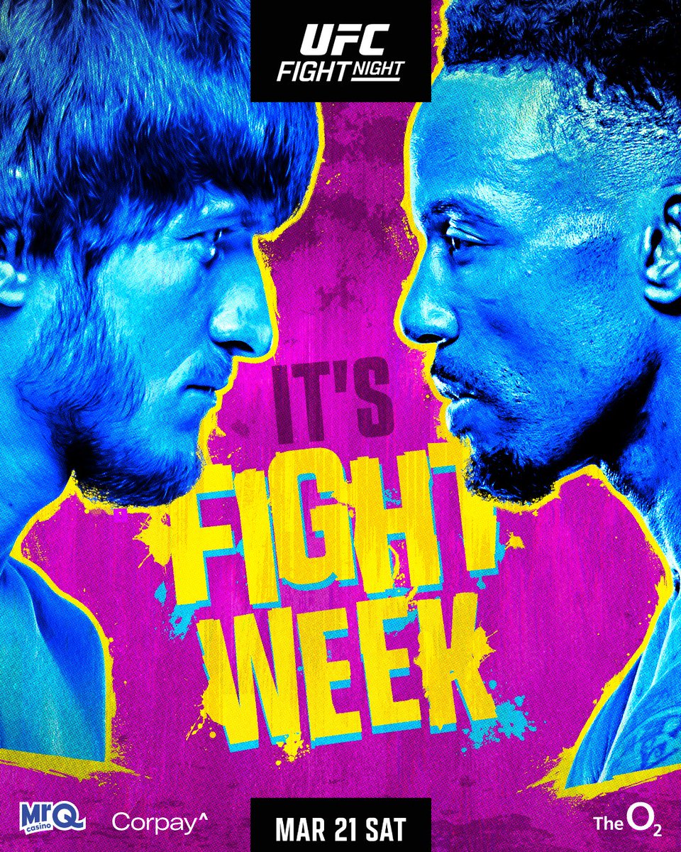 UFCEurope's tweet photo. It's #UFCLondon Fight Week 🤩 🇬🇧

@MovsarUFC vs @LeroneMurphy... who you got?! https://t.co/7HWvCoNNSR