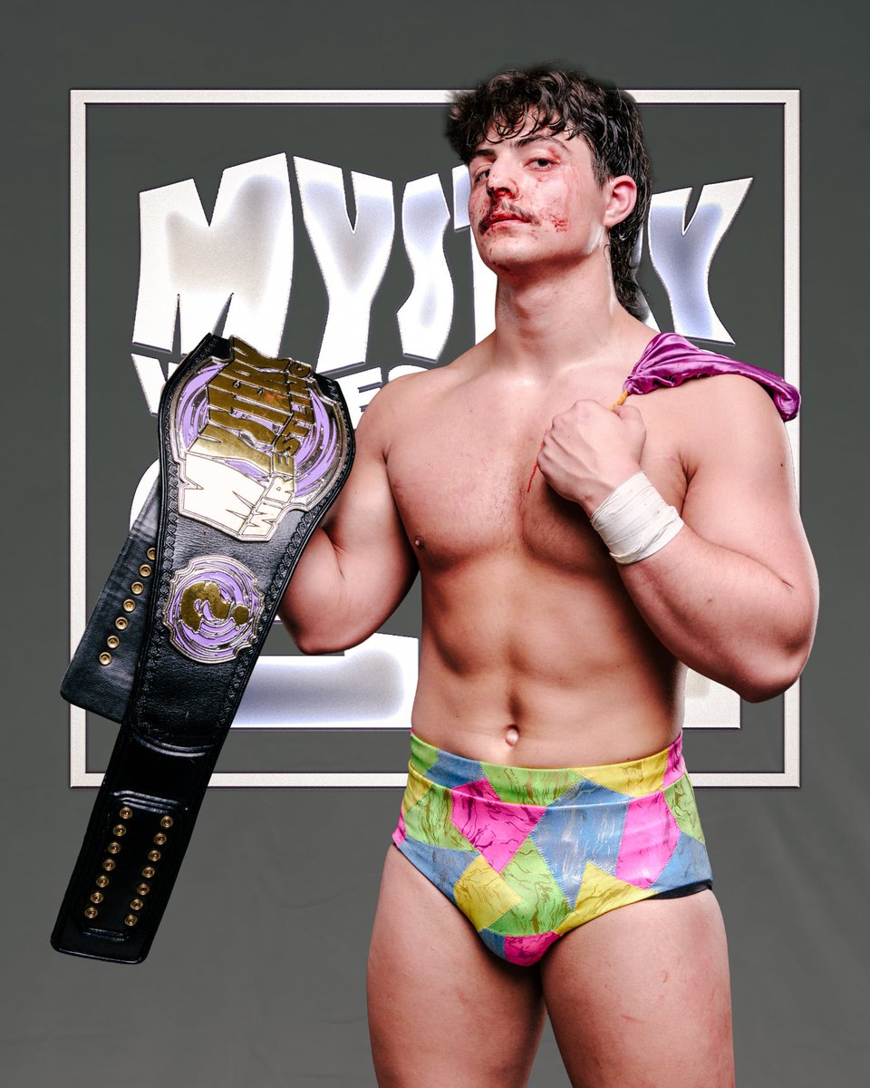 MysteryWrestlin's tweet photo. #AndNew Mystery Wrestling World Champion… London Lightning!

#MysteryWrestling22 replay will be available on https://t.co/RNimu3I2Rz!

#MysteryWrestling https://t.co/8E6jv7XB1z