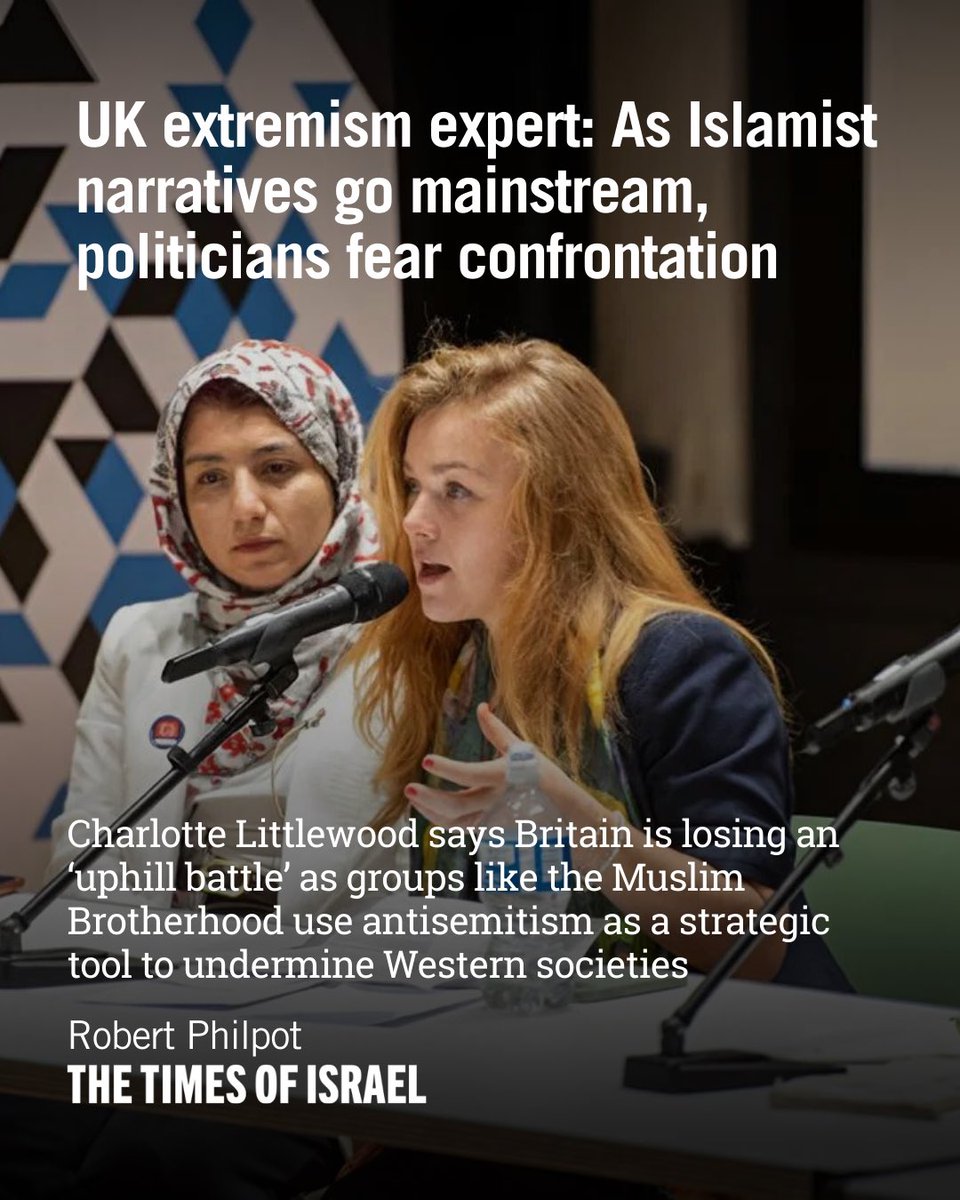 Britain is losing an “uphill battle” against Islamist extremists, who are deploying antisemitism as a “strategic tool” to undermine Western societies, a leading expert has warned.

In an interview with The Times of Israel, Charlotte Littlewood paints a disturbing picture of the