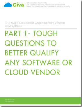 Giva_Inc's tweet image. 10 Tough Questions to Help Evaluate #Software Vendors givainc.com/resources/guid… #SaaS #cloudsoftware