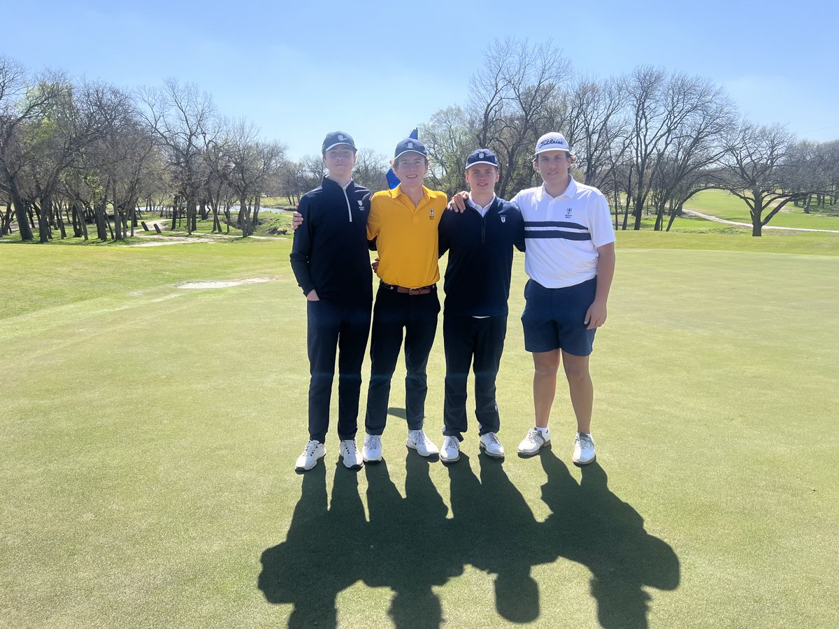 jesuitgolf's tweet photo. 2nd Round Match Play - District 7-6A/Texas Cup at Firewheel Lakes. Jesuit A defeats Jesuit B 3-2 for 1st Place. Jesuit A winners include Weeldreyer over Fahrenbruch, Zimmerman over Straley and  Dominguez over Kinzer. Jesuit B winners: Fife over Murray, Schulze by default. https://t.co/7MnFNID6m9