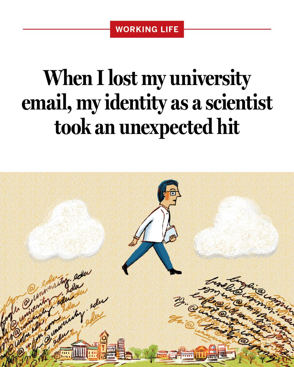 ScienceCareers's tweet image. When I lost my university email, my identity as a scientist took an unexpected hit

“My scientific life [had] gathered there, thread by thread,” this researcher writes. #AcademicChatter bit.ly/40H2bx4