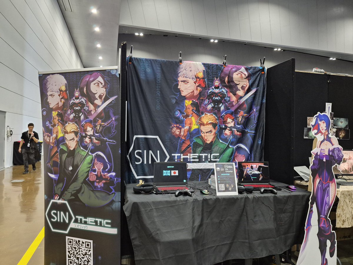 SintheticGame's tweet photo. Ready for Day 2 of #TGX. Come over get some free stuff and try to win a Steam Card! https://t.co/HTFgMCXxSV