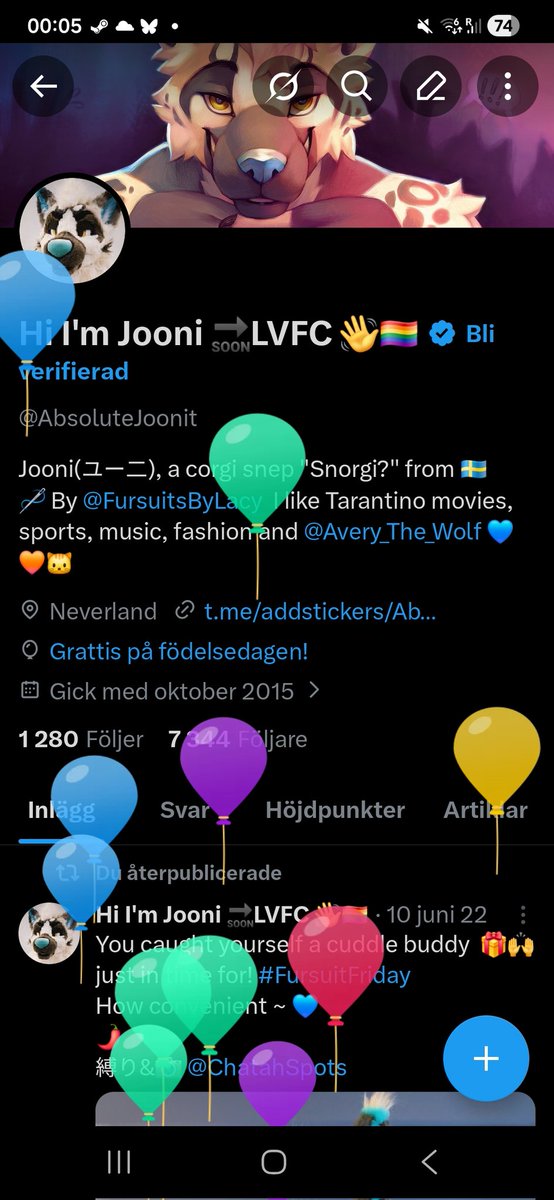 Hi I'm Jooni 🔜LVFC 👋🏳️‍🌈 tweet media