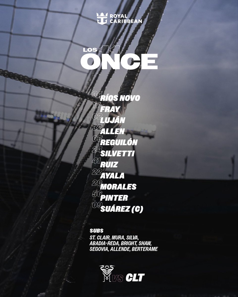 InterMiamiCF's tweet photo. Estos son los 1️⃣1️⃣✨ https://t.co/YbZyU1ObrT