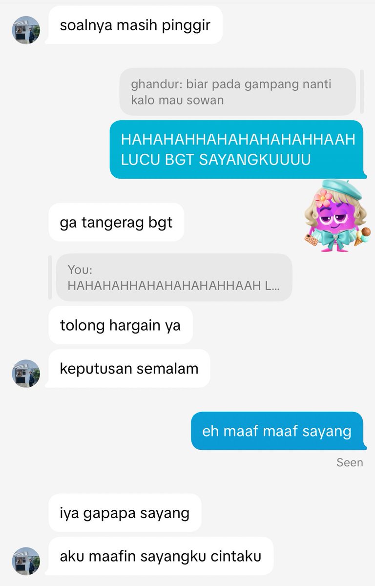 strawberryvield's tweet photo. @joxerrk_ iya putus semalam, ini chat kita pagi ini💔 https://t.co/cIncDkZIQz