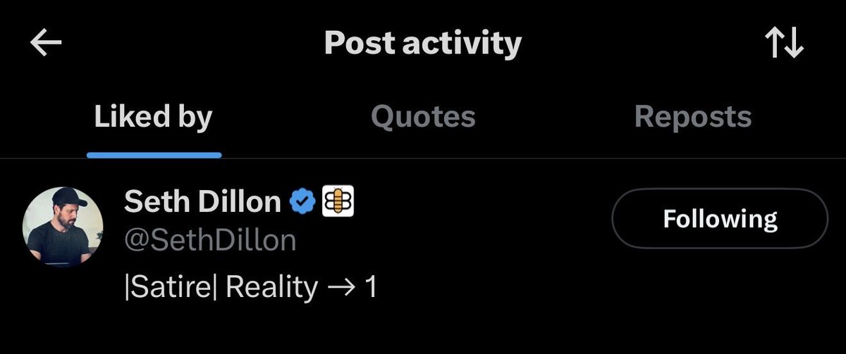 I got my first like from <a href="/SethDillon/">Seth Dillon</a>. Now I just need a repost and a follow. I was told that’s how I will finally qualify to start receiving my $7,000 checks.