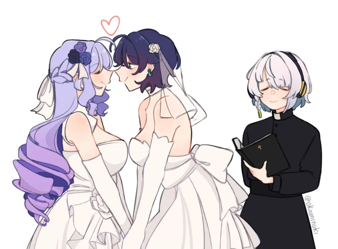 A #vivianxbelle commission ! beautiful brides ~
