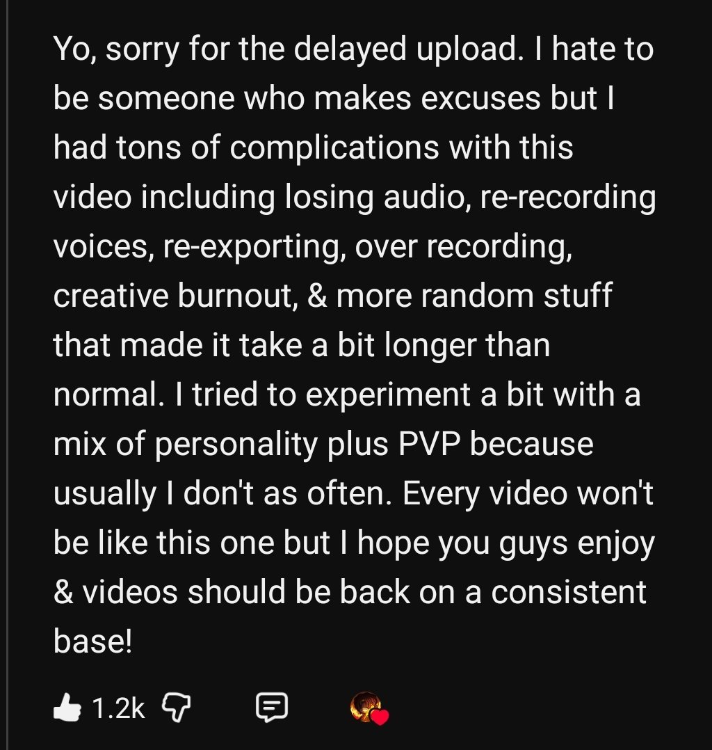 Esynn_'s tweet photo. Both Flame and Spoke have apologized for delayed uploads, but imo, I feel they shouldn't have to apologize at all. It's their videos, they can upload whenever they want without having to worry about people being impatient https://t.co/wJZhmtnhW8