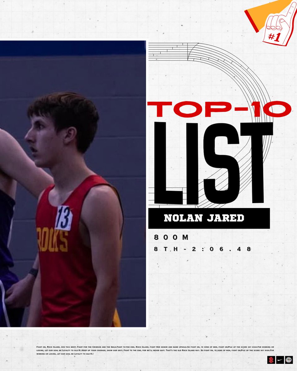 rihs_track's tweet image. MEET UPDATE!

Nolan Jared finishes 8th in the 800m, earning a Top-10 finish in the race. Strong effort on the track. 

#EarnednotGiven