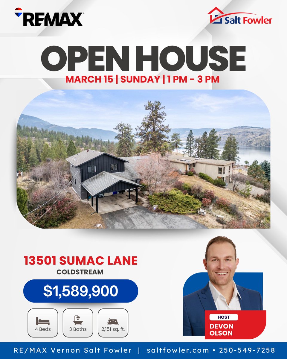 LisaSalt's tweet image. 📢 Don’t miss our #OPENHOUSE! 🏡Backing onto Kal Park with walk, run, or bike-out access, this home offers direct entry to one of the Okanagan’s most iconic trail networks. 

#JustAddSalt #SaltFowler #RemaxVernon #RealEstate #VernonRealtor #VernonRealEstate