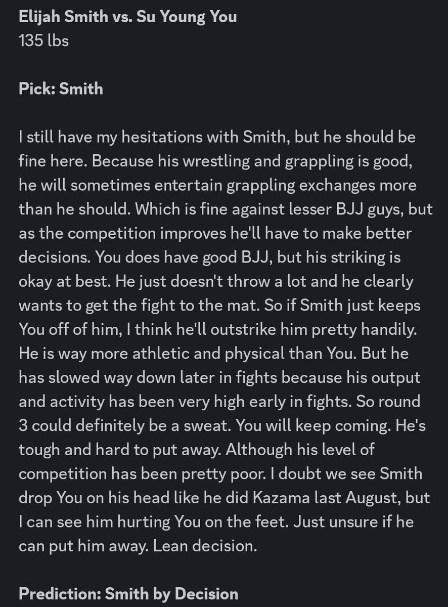 Smith vs You 📝

#UFCVegas114