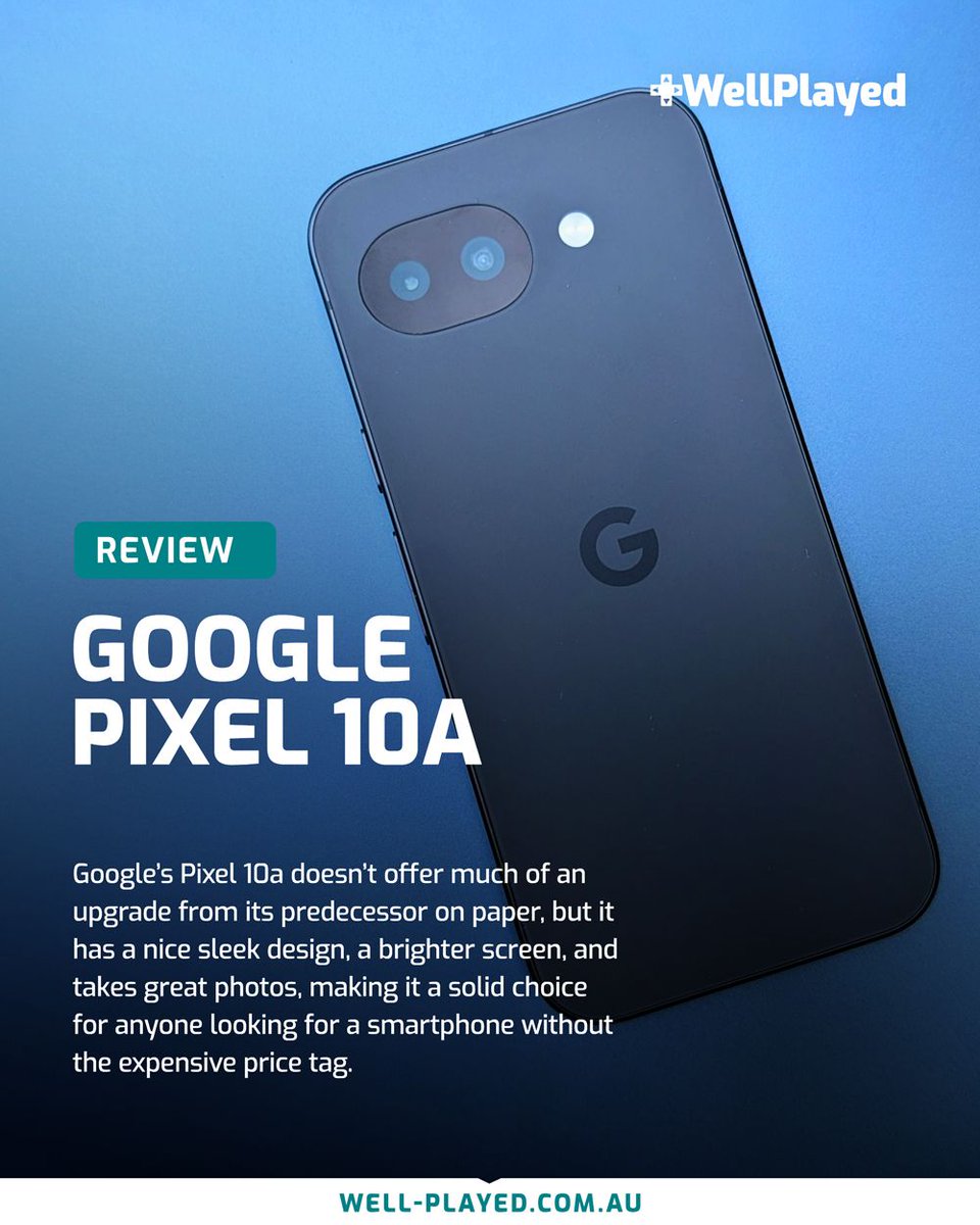 While the Pixel 10a comes in cheaper than its competitors and offers good features in its own right, it's not a whole lot different to last year's model

Read: well-played.com.au/google-pixel-1…