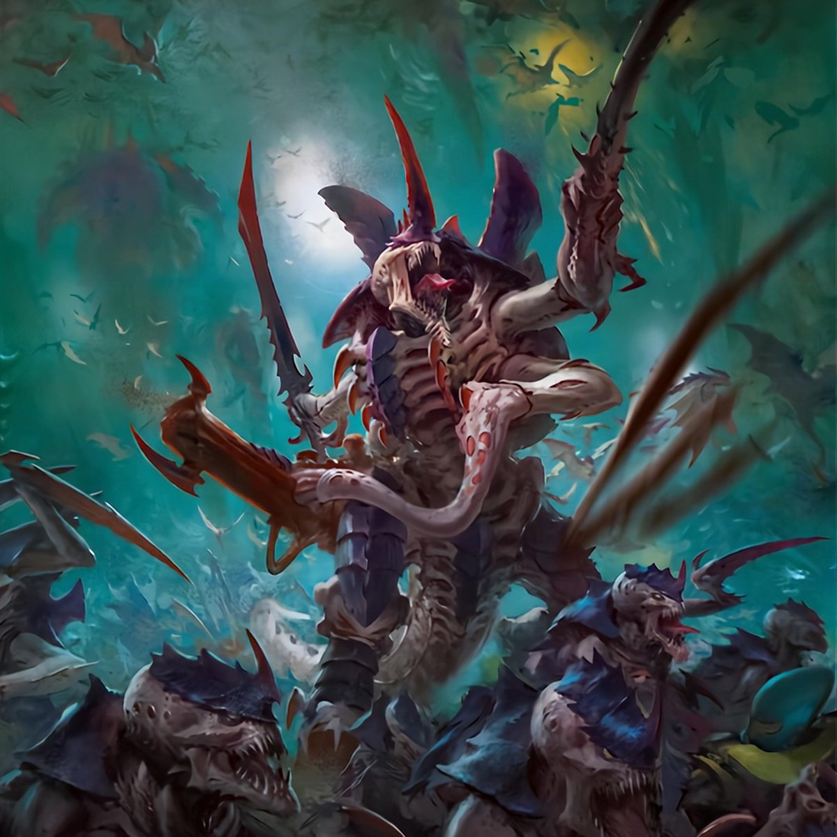 Leon Kennedy in the Warhammer universe would be the funniest thing ever. This man would roundhouse kick a tyranid and say some shit like "Sorry, but I'm not on the menu."